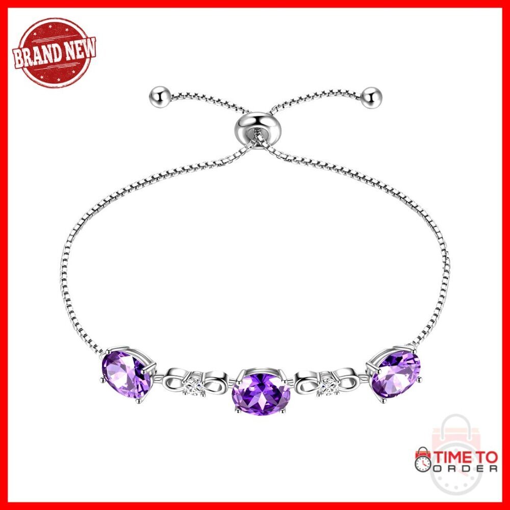 Sterling Silver Birthstone Jewelry Set Elegant Minimal Chic Gift for Women